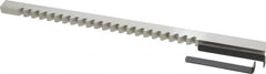 Value Collection - 3/8" Keyway Width, Style C, Keyway Broach - High Speed Steel, Bright Finish, 3/8" Broach Body Width, 25/64" to 2-1/2" LOC, 11-3/4" OAL - Americas Industrial Supply