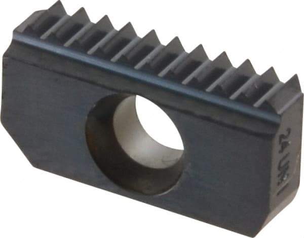 Carmex - 24 TPI, Internal Thread, UN Standard, 12I MT7 Grade Thread Mill Insert - Carbide, TiAlN Coating - Americas Industrial Supply