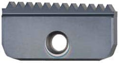 Carmex - 8 TPI, Internal/External Thread, NPT Standard, 40IE MT7 Grade Thread Mill Insert - Carbide, TiAlN Coating - Americas Industrial Supply