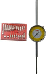 Value Collection - 23 Piece, 4-48 Inch Thread, Steel, 2 Inch Dial Indicator and Point Kit - Use With AGD Indicators - Americas Industrial Supply
