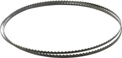 Starrett - 4 TPI, 7' 9" Long x 1/4" Wide x 0.025" Thick, Welded Band Saw Blade - Carbon Steel, Toothed Edge, Raker Tooth Set, Flexible Back, Contour Cutting - Americas Industrial Supply