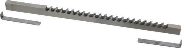 Dumont Minute Man - 3/8" Keyway Width, Style C, Keyway Broach - High Speed Steel, Bright Finish, 3/8" Broach Body Width, 25/64" to 2-1/2" LOC, 11-3/4" OAL, 4,340 Lbs Pressure for Max LOC - Americas Industrial Supply