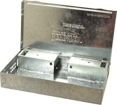 J.T. Eaton - Box Trap for Use on Mice - 10-1/4 Inch Long x 6-1/8 Inch Wide x 1-3/4 Inch High, Galvanized Steel - Americas Industrial Supply