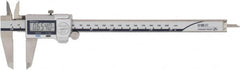 Mitutoyo - 0 to 200mm Range, 0.01mm Resolution, IP67 Electronic Caliper - Stainless Steel with 50mm Stainless Steel Jaws, 0.001" Accuracy, SPC Output - Americas Industrial Supply