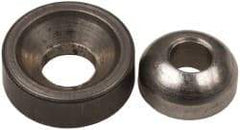 Gibraltar - 3/32" Bolt, Stainless Steel, Spherical Washer Assembly - 5/32" Inside x 3/8" Female Outside, 9/32" Male OD, 13/64" Thick, 1/32" Radius, 303 Grade - Americas Industrial Supply