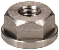 Gibraltar - 1/4-20, 5/8" Flange Diam, 5/16" High, 1/2" Across Flats, Flange Nut - Grade 303 Stainless Steel, 3/32" Flange Height - Americas Industrial Supply