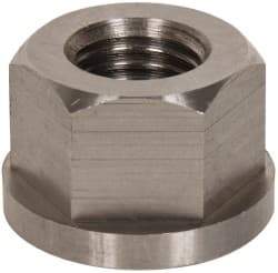 Gibraltar - 7/8-9, 1-3/4" Flange Diam, 1-1/8" High, 1-7/16" Across Flats, Flange Nut - Grade 303 Stainless Steel, 1/4" Flange Height - Americas Industrial Supply