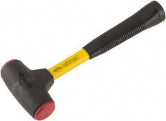 NUPLA - 16 oz Head 1-5/8" Face Diam Urethane Dead Blow Hammer - 12-1/2" OAL, Fiberglass Handle - Americas Industrial Supply