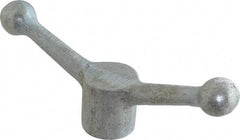 Gibraltar - 2 Offset Arms, Zinc Plated, Blank Speed Handle - 2-15/16" High, 5/8" Arm Diam, 1-5/8" Hub Diam, 1" Ball Diam - Americas Industrial Supply