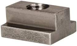 Gibraltar - 3/8-16 Blind Tapped T Slot Nut - 7/16" Slot Width, 3/4 x 7/32" Base Width x Height, 1 x 1/2" OAL x Height - Americas Industrial Supply