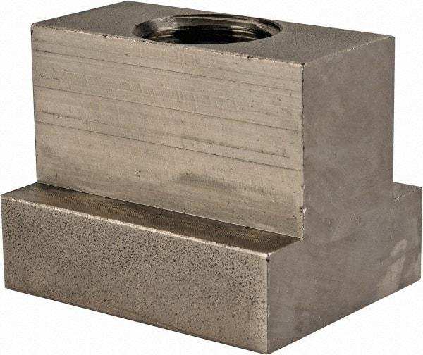 Gibraltar - 3/4-10 Blind Tapped T Slot Nut - 13/16" Slot Width, 1-3/8 x 17/32" Base Width x Height, 1-3/4 x 1-3/8" OAL x Height - Americas Industrial Supply