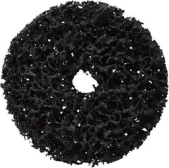 3M - 3" Very Coarse Grade Silicon Carbide Deburring Disc - 1/2" Center Hole, Arbor Connection, Black, 8,500 Max RPM - Americas Industrial Supply