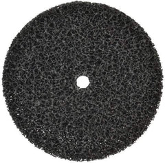 3M - 7" Very Coarse Grade Silicon Carbide Deburring Disc - 5/8" Center Hole, Arbor Connection, Black, 3,300 Max RPM - Americas Industrial Supply