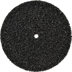 3M - 8" Very Coarse Grade Silicon Carbide Deburring Disc - 1/2" Center Hole, Arbor Connection, Black, 3,000 Max RPM - Americas Industrial Supply