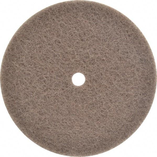 3M - 6" Very Fine Grade Silicon Carbide Deburring Disc - 1/2" Center Hole, Arbor Connection, 4,000 Max RPM - Americas Industrial Supply