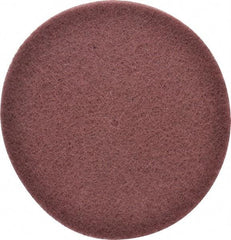3M - 8" Very Fine Grade Aluminum Oxide Deburring Disc - 1/4" Center Hole, Arbor Connection, Maroon, 3,000 Max RPM - Americas Industrial Supply