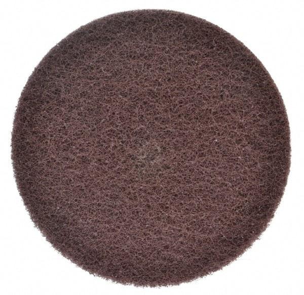 3M - 8" Medium Grade Aluminum Oxide Deburring Disc - 1/2" Center Hole, Arbor Connection, Maroon, 3,000 Max RPM - Americas Industrial Supply
