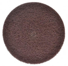 3M - 8" Medium Grade Aluminum Oxide Deburring Disc - 1/2" Center Hole, Arbor Connection, Maroon, 3,000 Max RPM - Americas Industrial Supply