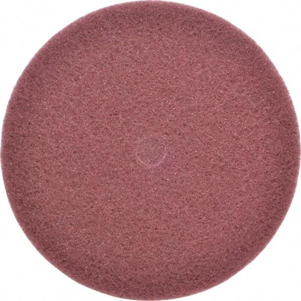 3M - 8" Very Fine Grade Aluminum Oxide Deburring Disc - 3/4" Center Hole, Arbor Connection, Maroon, 3,000 Max RPM - Americas Industrial Supply