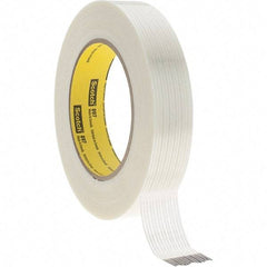 3M - 1" x 60 Yd Clear Rubber Adhesive Packaging Tape - Polypropylene Film Backing, 6 mil Thick, 170 Lb Tensile Strength, Series 897 - Americas Industrial Supply