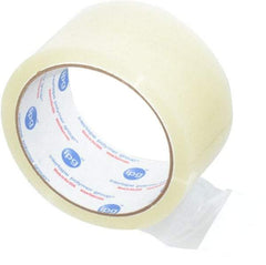 Intertape - 2" x 55 Yd Clear Rubber Adhesive Sealing Tape - Polypropylene Film Backing, 1.6 mil Thick, 25 Lb Tensile Strength, Series 6100 - Americas Industrial Supply