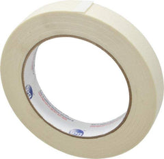 Intertape - 3/4" Wide x 60 Yd Long White Paper Masking Tape - Series PG500, 5 mil Thick, 21 In/Lb Tensile Strength - Americas Industrial Supply