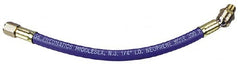 Coilhose Pneumatics - 3/8" ID 1-1/2' Long Lead-In Whip Hose - FNPT x MNPT Ball Swivel Ends, 300 Working psi, -40 to 212°F, 1/4" Fitting, - Americas Industrial Supply