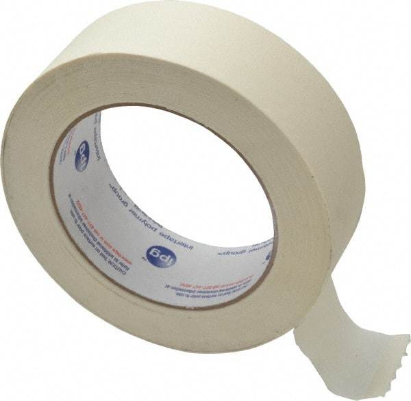 Intertape - 1-1/2" Wide x 60 Yd Long White Paper Masking Tape - Series PG500, 5 mil Thick, 21 In/Lb Tensile Strength - Americas Industrial Supply