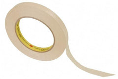 3M - 1/2" Wide x 60 Yd Long Tan Paper Masking Tape - Series 232, 6.3 mil Thick, 27 In/Lb Tensile Strength - Americas Industrial Supply