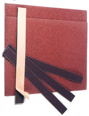Made in USA - 150 Grit, Aluminum Oxide Adhesive Backed Sanding Sheets - Cloth, 9" x 11", Very Fine Grade, X Weighted Backing - Americas Industrial Supply