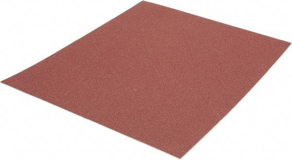 Made in USA - 120 Grit, Aluminum Oxide Adhesive Backed Sanding Sheets - Cloth, 9" x 11", Fine Grade, J Weighted Backing - Americas Industrial Supply