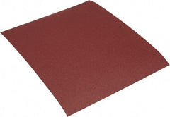 Made in USA - 180 Grit, Aluminum Oxide Adhesive Backed Sanding Sheets - Cloth, 9" x 11", Very Fine Grade, J Weighted Backing - Americas Industrial Supply