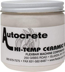 Flexbar - 1 Lb Jar White Ceramic Filler/Repair Caulk - 3000°F Max Operating Temp, 24 hr Full Cure Time - Americas Industrial Supply