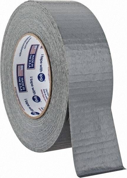 Intertape - 2" x 55m Silver Duct Tape - 8 mil, Rubber Adhesive, Polyethylene Film Backing, 18 Lb/ln Tensile Strength, Series AC15 - Americas Industrial Supply