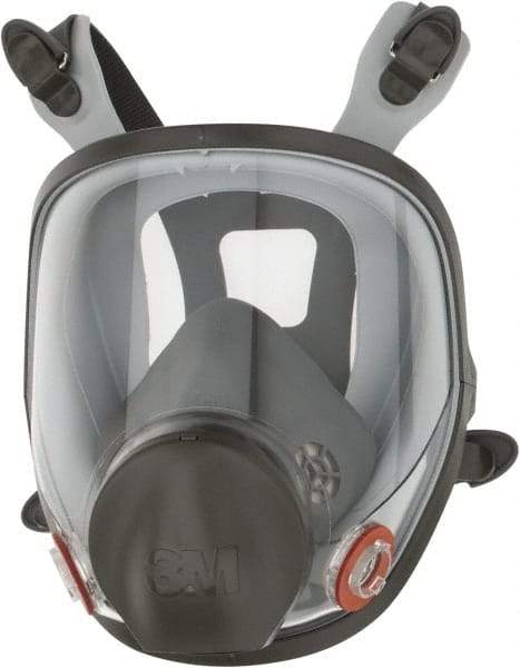 3M - Series 6000, Size S Full Face Respirator - 4-Point Suspension, Bayonet Connection - Americas Industrial Supply