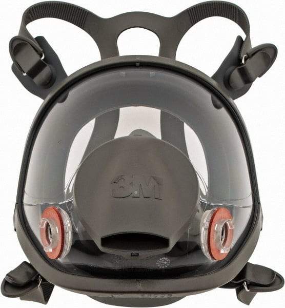 3M - Series 6000, Size M Full Face Respirator - 4-Point Suspension, Bayonet Connection - Americas Industrial Supply