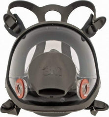 3M - Series 6000, Size M Full Face Respirator - 4-Point Suspension, Bayonet Connection - Americas Industrial Supply