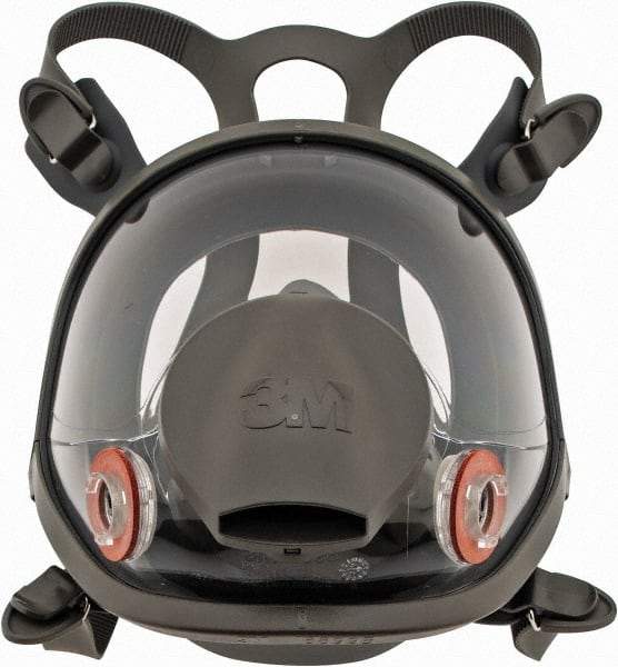3M - Series 6000, Size L Full Face Respirator - 4-Point Suspension, Bayonet Connection - Americas Industrial Supply