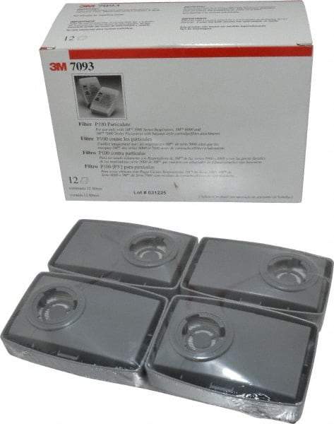 3M - Purple P100 Filter - Protects Against Particulates, Series 7000 - Americas Industrial Supply