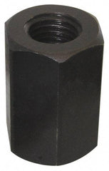 Value Collection - 3/4-10 UNC, 1-7/8" OAL Steel Standard Coupling Nut - Black Oxide Coated, 1-1/4" Width Across Flats - Americas Industrial Supply