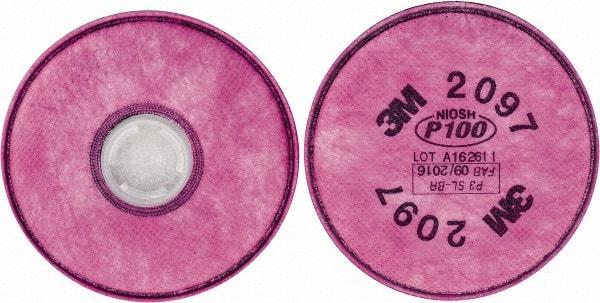 3M - Magenta P100 Filter - Protects Against Organic Vapor, Series 2000 - Americas Industrial Supply
