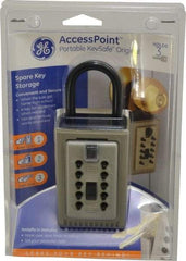 Supra - Push Button Combination, Portable Key Safe - Brass Finish - Americas Industrial Supply