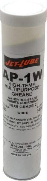 Jet-Lube - 14 oz Cartridge High Temperature Grease - White, High Temperature, 550°F Max Temp, NLGIG 2, - Americas Industrial Supply
