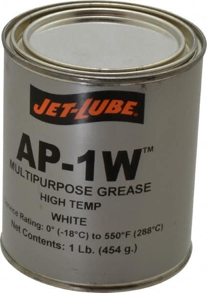 Jet-Lube - 1 Lb Can High Temperature Grease - White, High Temperature, 550°F Max Temp, NLGIG 2, - Americas Industrial Supply