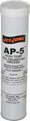 Jet-Lube - 14 oz Cartridge Moly-Disulfide Extreme Pressure Grease - Black, Extreme Pressure & High Temperature, 550°F Max Temp, NLGIG 2, - Americas Industrial Supply