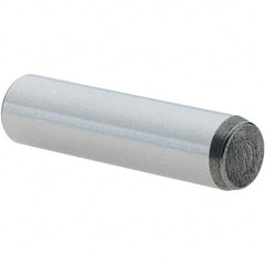 Value Collection - 1/4" Diam x 1" Pin Length Grade 8 Alloy Steel Pull Out Dowel Pin - 1 Rounded & 1 Threaded End - Americas Industrial Supply