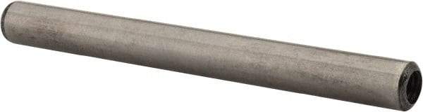 Value Collection - 1/4" Diam x 2-1/2" Pin Length Grade 8 Alloy Steel Pull Out Dowel Pin - 1 Rounded & 1 Threaded End - Americas Industrial Supply