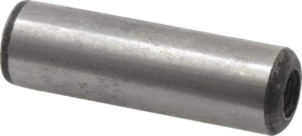 Value Collection - 3/8" Diam x 1-1/4" Pin Length Grade 8 Alloy Steel Pull Out Dowel Pin - 1 Rounded & 1 Threaded End - Americas Industrial Supply