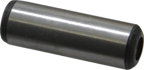 Value Collection - 1/2" Diam x 1-1/2" Pin Length Grade 8 Alloy Steel Pull Out Dowel Pin - 1 Rounded & 1 Threaded End - Americas Industrial Supply