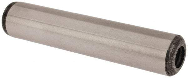 Value Collection - 1/2" Diam x 2-1/2" Pin Length Grade 8 Alloy Steel Pull Out Dowel Pin - 1 Rounded & 1 Threaded End - Americas Industrial Supply